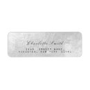 Search for silver foil return address labels Metallic