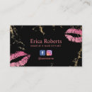 Search for hot pink and black business cards Salon