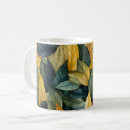 Search for autumn leaves pattern mugs Green