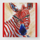 Recherche de zèbre rouge art Blanc