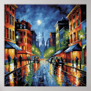 Recherche de paysage urbain peintures posters Coloré
