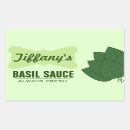 Recherche de basilic autocollants Feuille de basilic