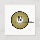 Search for musician drummer business cards Minimalist