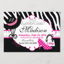 Search for diva birthday invitations Zebra