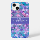 Search for fish scale pattern iphone cases Mermaid