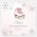 Search for ice skating birthday stickers Pink