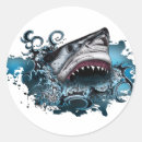 Search for shark attack stickers Sea