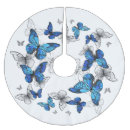 Search for butterflies tree skirts Blue