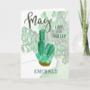 Search for emerald birthday cards Watercolor