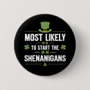 Search for shamrock buttons Shenanigans
