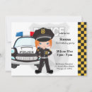 Recherche de police badge invitations Policier