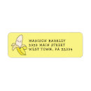 Search for banana return address labels Cartoon