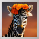 Search for colourful zebra posters Black and white