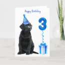 Search for dog 3rd birthday cards Puppy