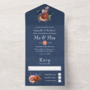 Search for gold and coral wedding invitations Navy