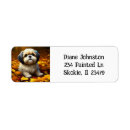 Search for cute shih tzu return address labels Dog