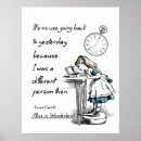 Search for alice in wonderland quote posters Inspirational