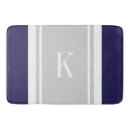 Search for blue and gray bath mats Stripes