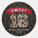 Search for red sweet 16 stickers Party