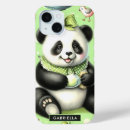 Search for cute panda iphone cases Watercolor