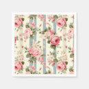 Search for vintage shabby chic roses napkins Flower