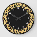 Recherche de motif léopard horloges Noir