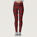 Search for black rose red leggings Goth