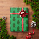 Search for green christmas tree wrapping paper Retro