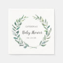 Search for rustic napkins Green and white