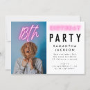Search for black and neon birthday invitations For her