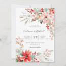 Search for holiday wedding invitations Poinsettia