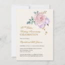 Search for gold 50th wedding anniversary invitations Floral