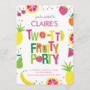 Search for tutti frutti 2nd birthday invitations Summer