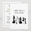Recherche de pièce de jeu invitations Échiquier