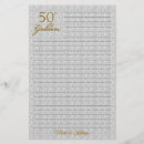 Search for anniversary stationery paper 50th