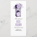 Search for lavender wedding programs Lilac