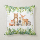 Search for woodland animal pillows Greenery