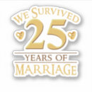 Search for 25 year anniversary stickers Marriage