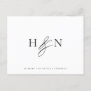 Search for monogram thank postcards Minimalist