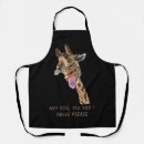 Search for funny giraffe aprons Giraffes