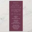 Search for burgundy wedding programs Typography