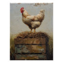 Recherche de poulet posters Vintage