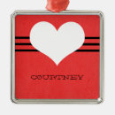 Search for red heart ornaments Chic