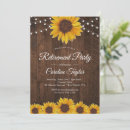 Search for sunflowers retirement party invitations String lights