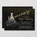 Search for black white quinceanera invitations Black and gold