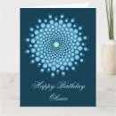 Recherche de mandala anniversaire cartes Bleu