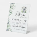 Search for elephant baby shower welcome signs A little wild one