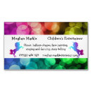 Search for face painting business cards Rainbow