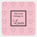 Search for heart bookplates Pink