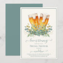 Search for beer bridal shower invitations Watercolor